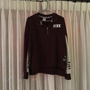 Pink half zip